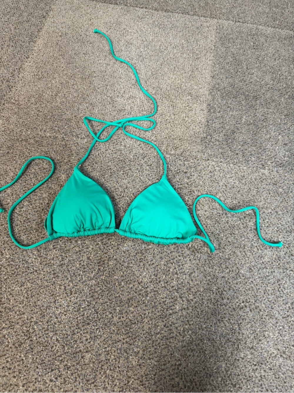 Oneill Women's Teal Triangle Bikini Top - Classic Halter Swim